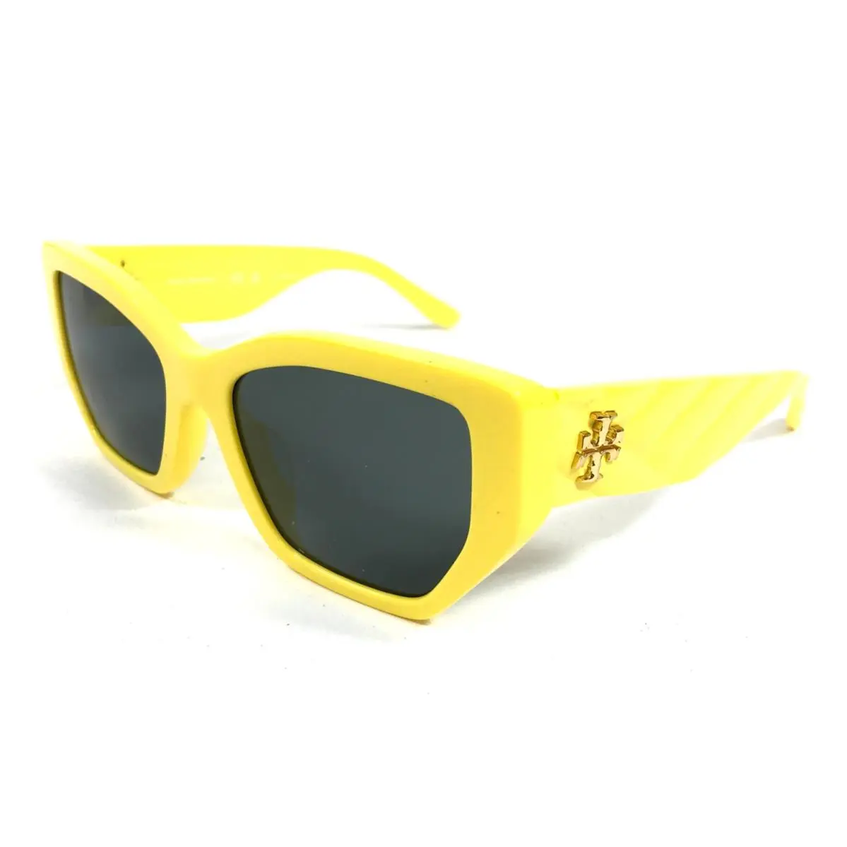 Sunglasses TY7187U 1943/87 Yellow Cat Eye Frames w/ Dark Blue Lenses by Tory Burch