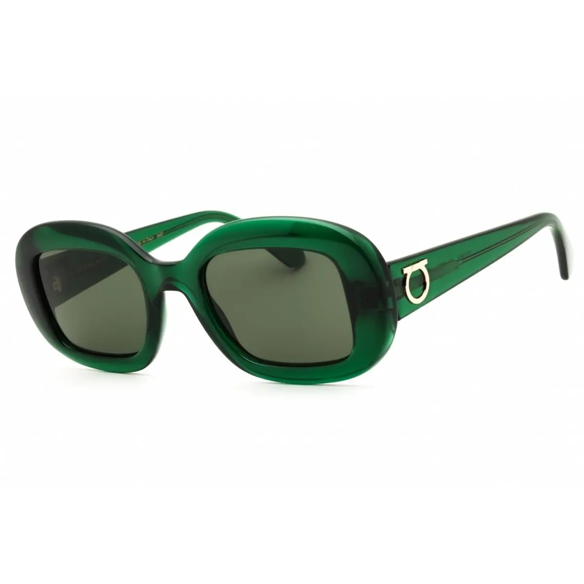 SF2038SE 317 Transparent Green/green Grey 51-22-140 by Salvatore Ferragamo