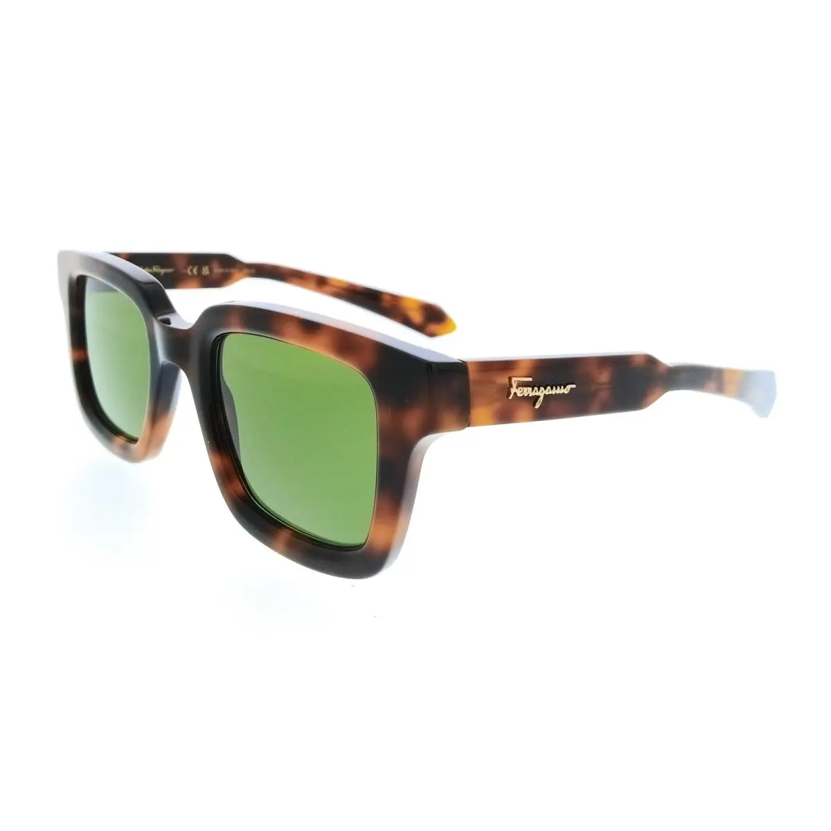 Salvatore Ferragamo SF1064SCP 240 Round Tortoise Men`s Sunglasses