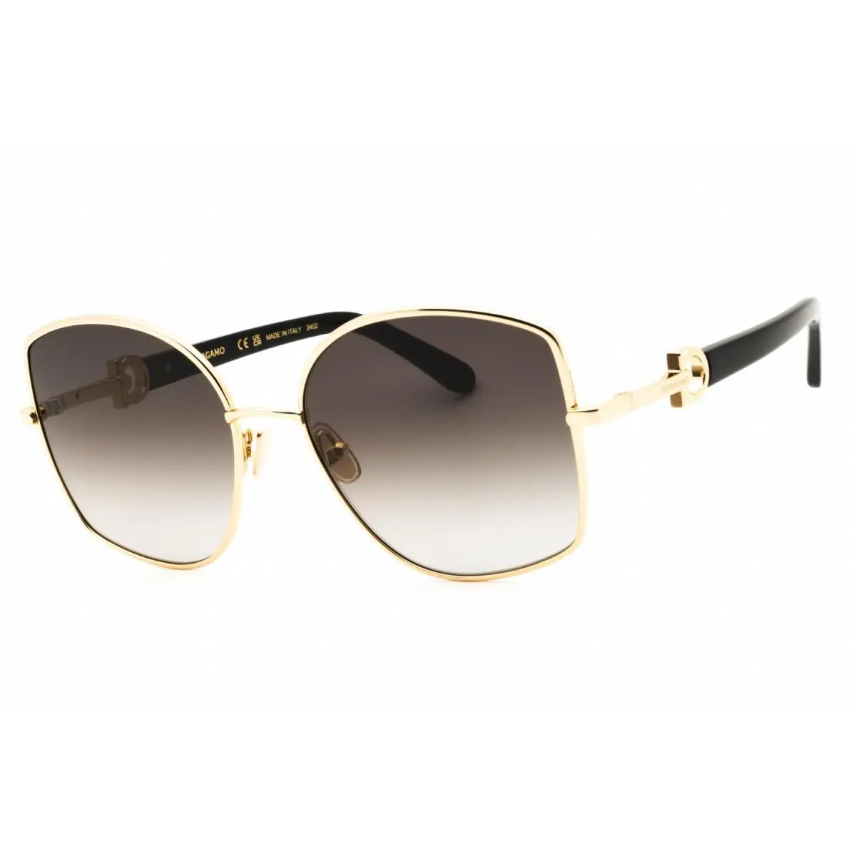 Salvatore Ferragamo SF304-738-58 Sunglasses Frame Size 58mm 140mm 18mm Gold Wo