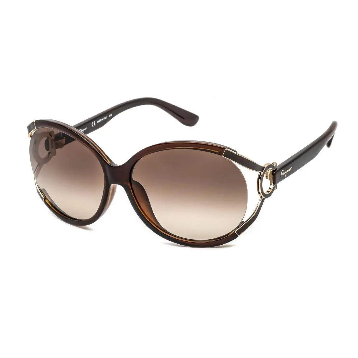 Salvatore Ferragamo SF600-220-61 Sunglasses Frame Size 61mm 130mm 14mm Brown W