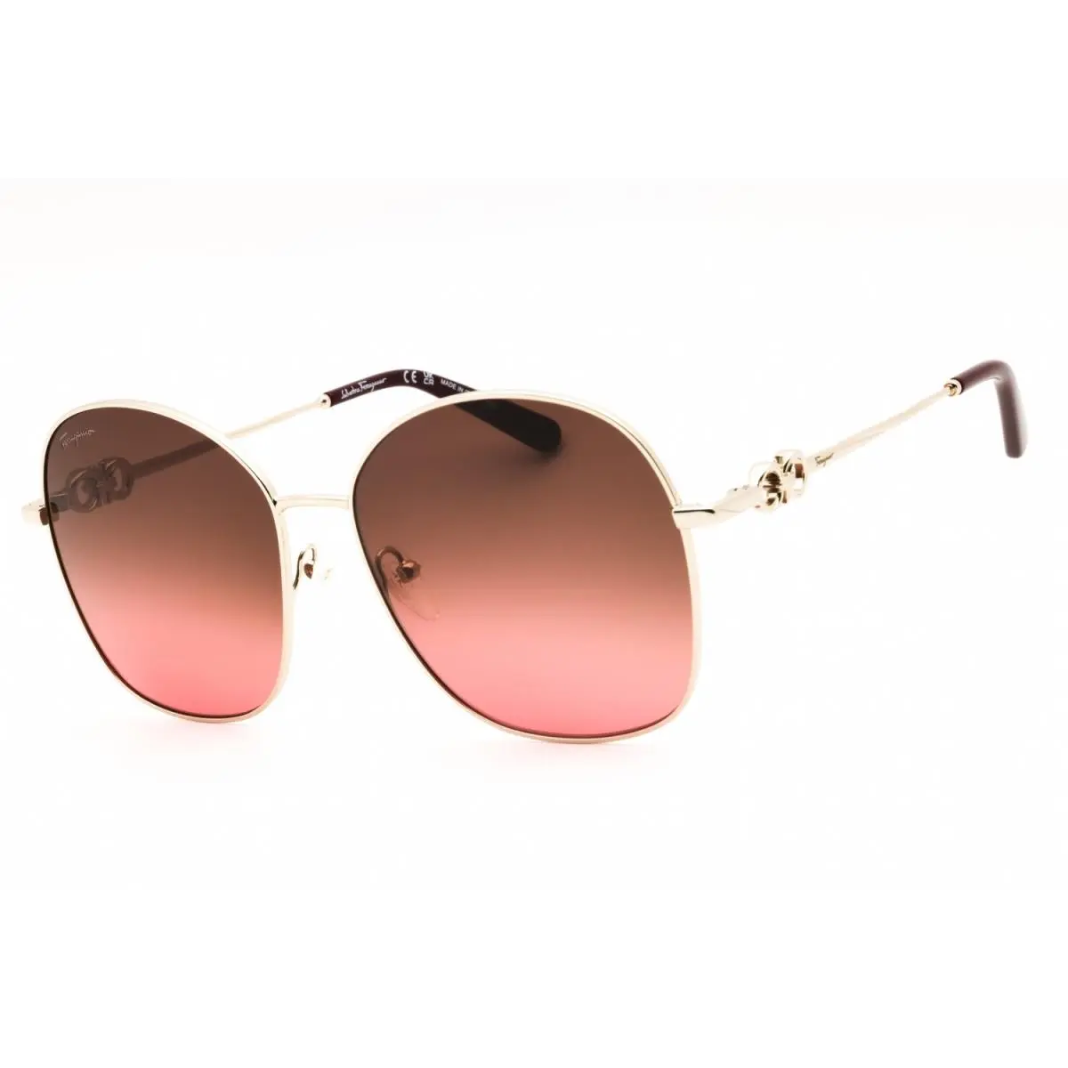 Salvatore Ferragamo SF297S-719-59 Sunglasses Frame Size 59mm 140mm 16mm Gold W