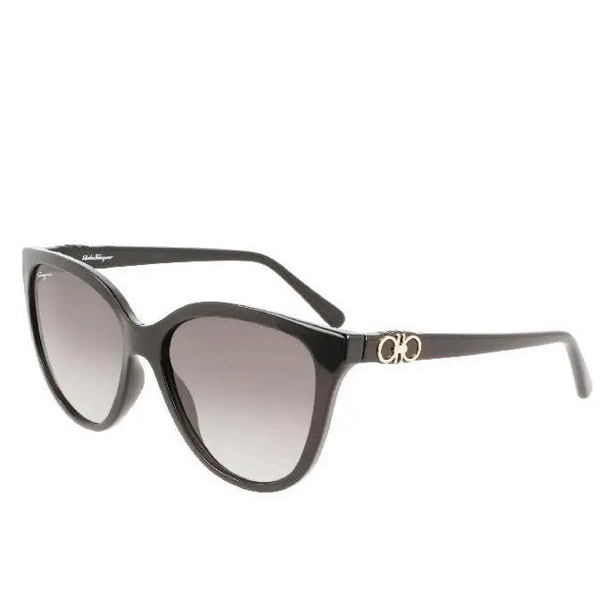 Ferragamo SF1056S 001 Black Sunglasses 57mm Women`s by Salvatore Ferragamo