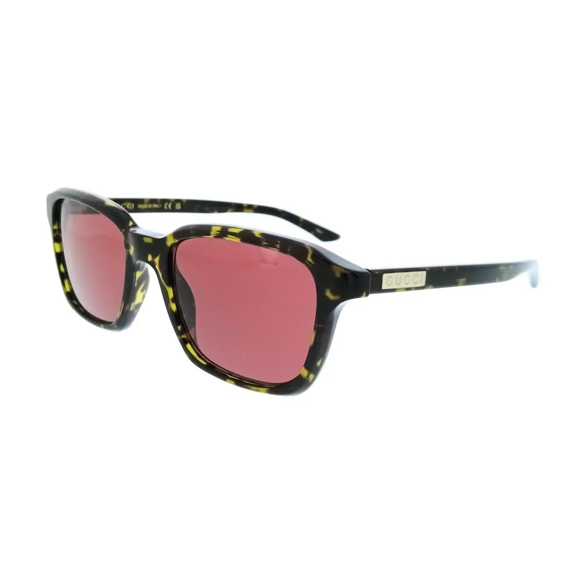 Gucci GG2078S-003 Havana Red Square Men’s Sunglasses
