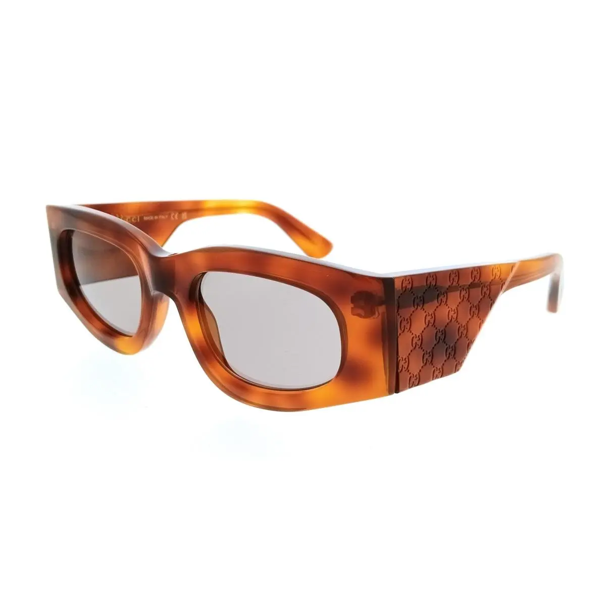 Gucci GG1664S-006 Havana Square Oversized Womens Sunglasses