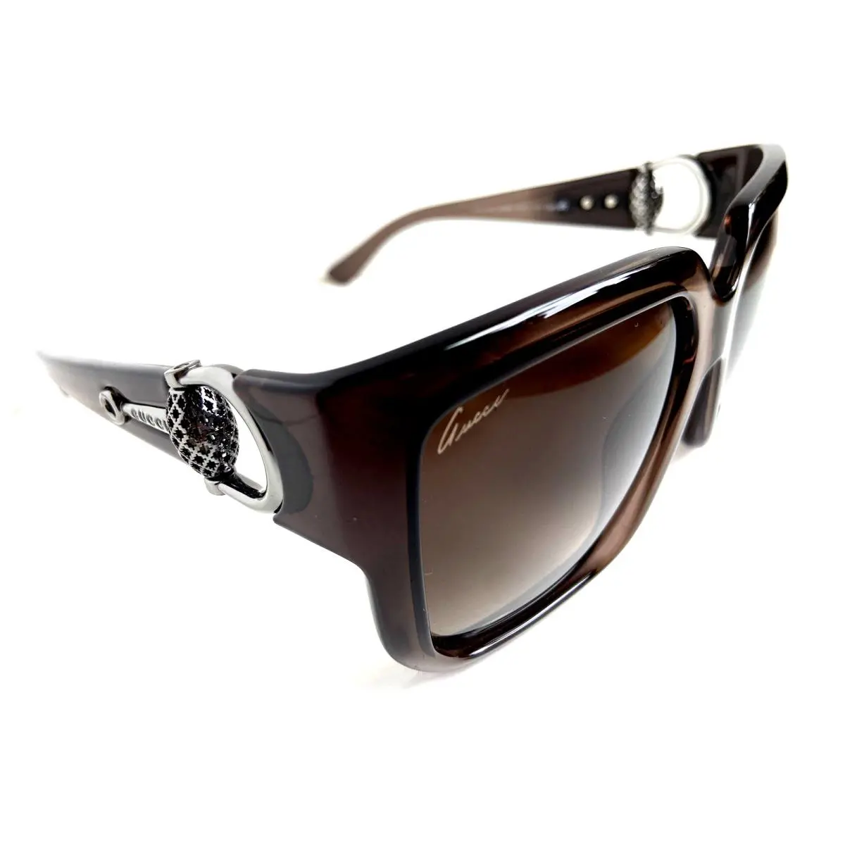 Gucci GG73713/S X2OHA 56mm Oversized Gray Women`s Sunglasses Italy