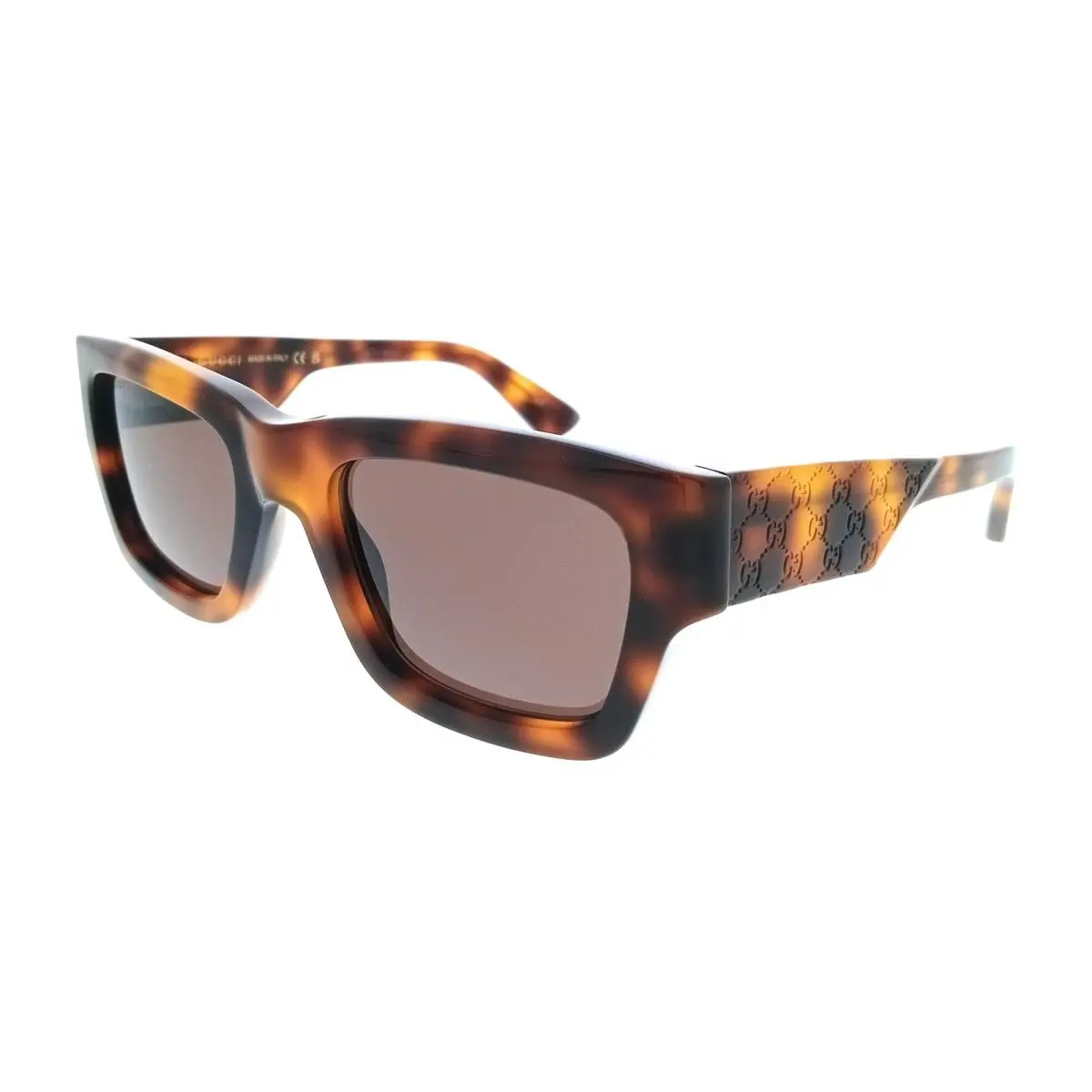 Gucci GG1668S-008 Tortoise Square Oversized Sunglasses