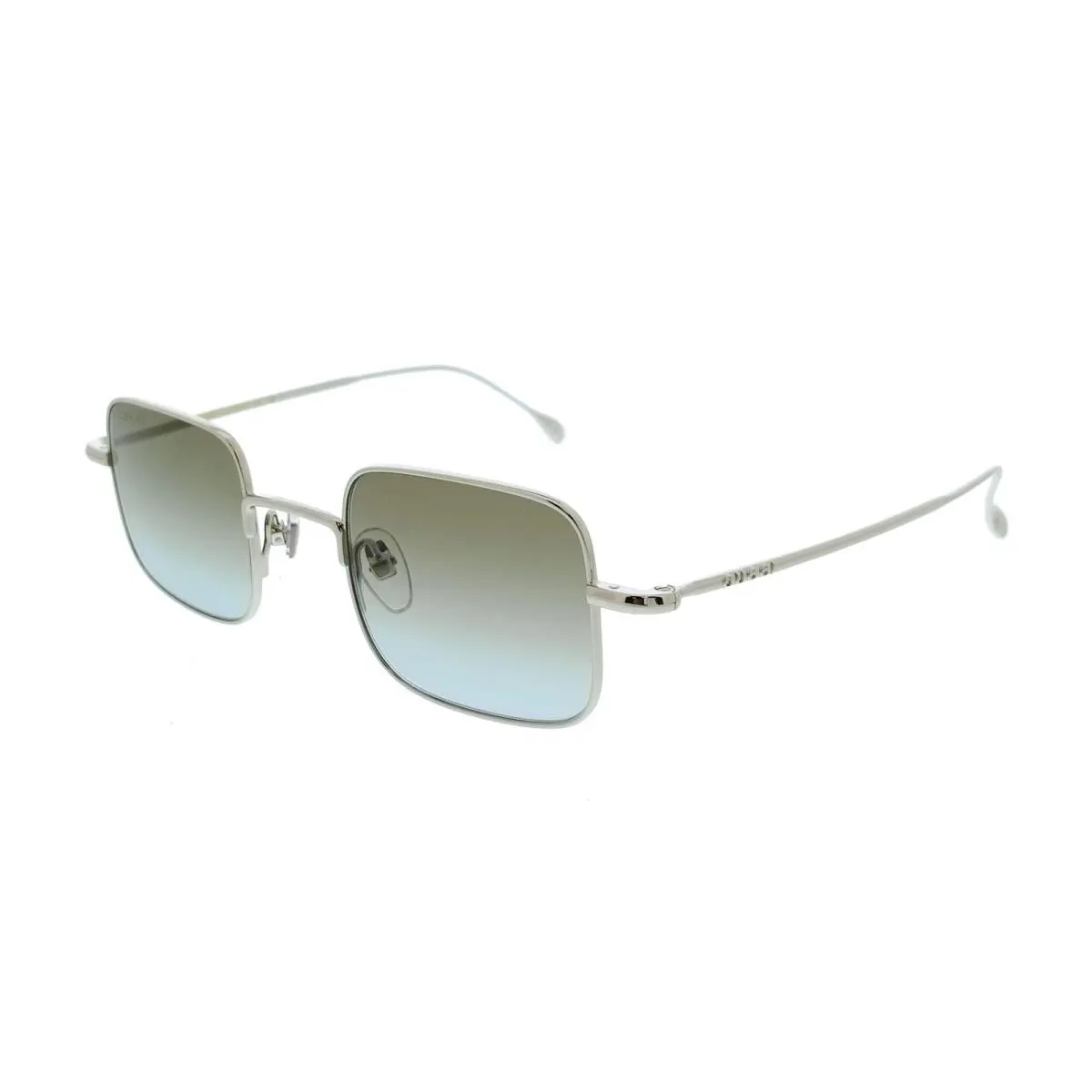 Gucci GG1813S-010 Silver Rectangle Gradient Lens Unisex Sunglasses