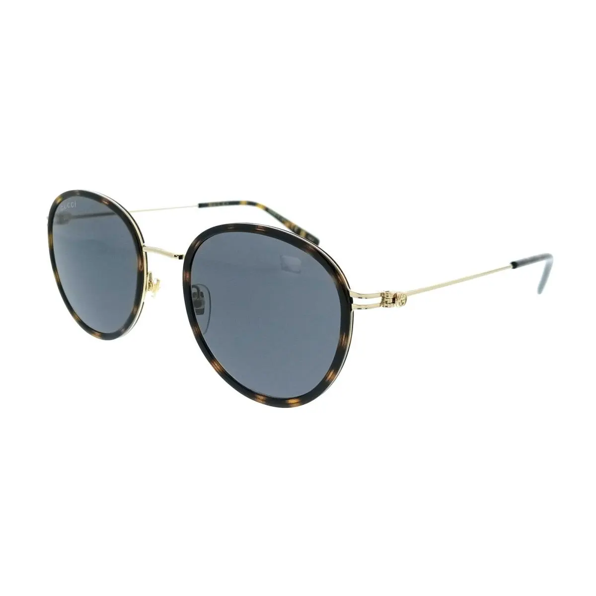 Gucci GG1849S-002 Havana Oval Slim Metal Womans Sunglasses