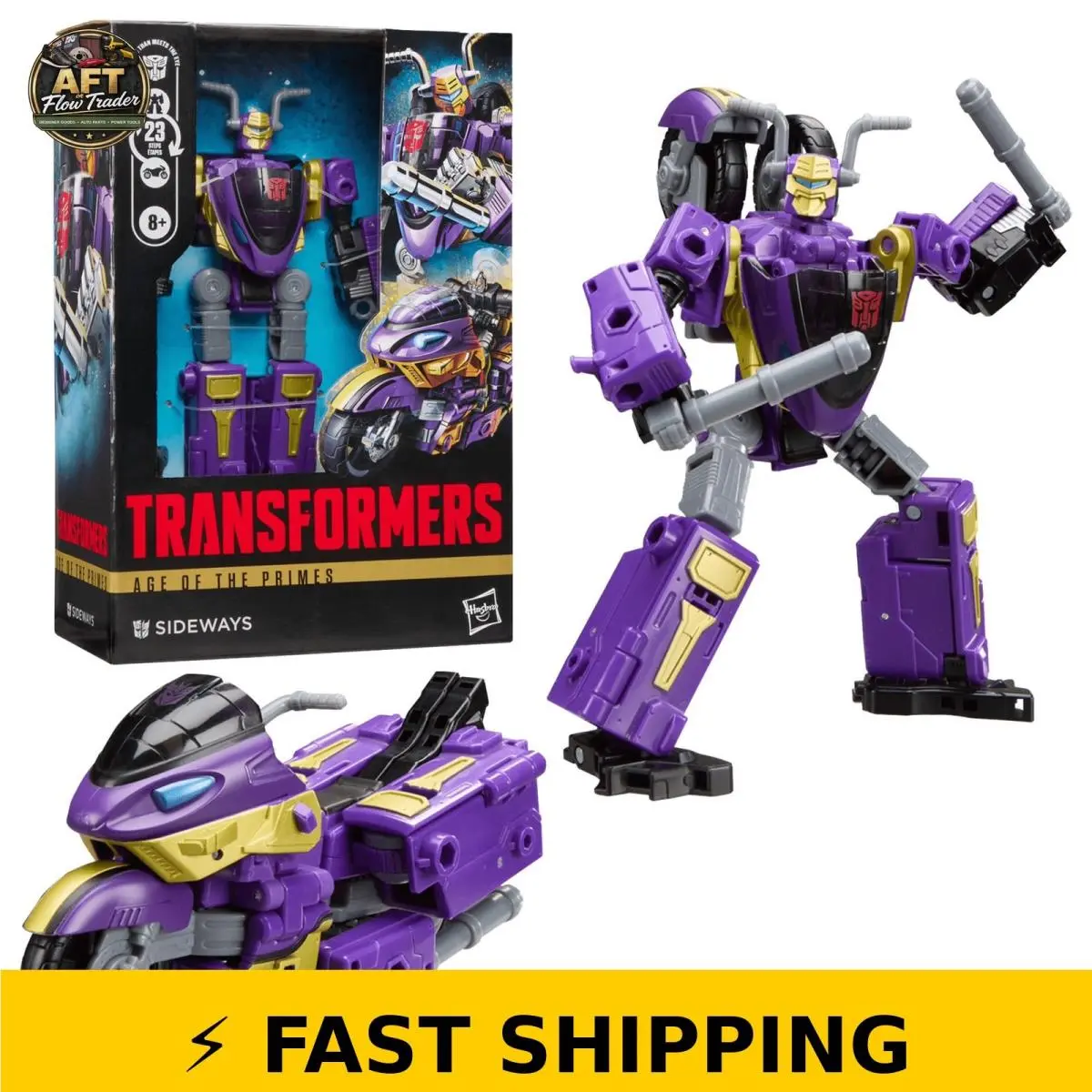 Transformers Age of The Primes Sideways Action Figure with Mini-con Figures