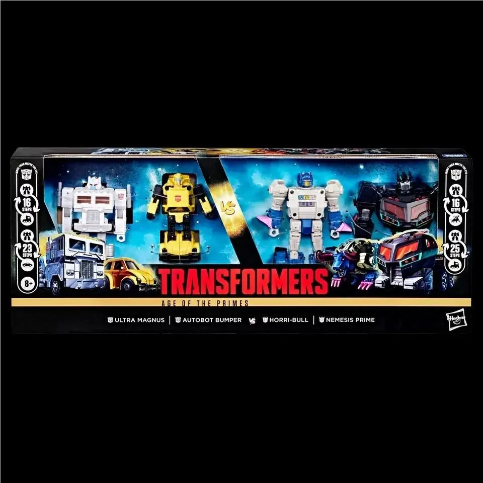 Transformers Age of The Primes Autobots Vs. Decepticons Action Figure 4-Pack