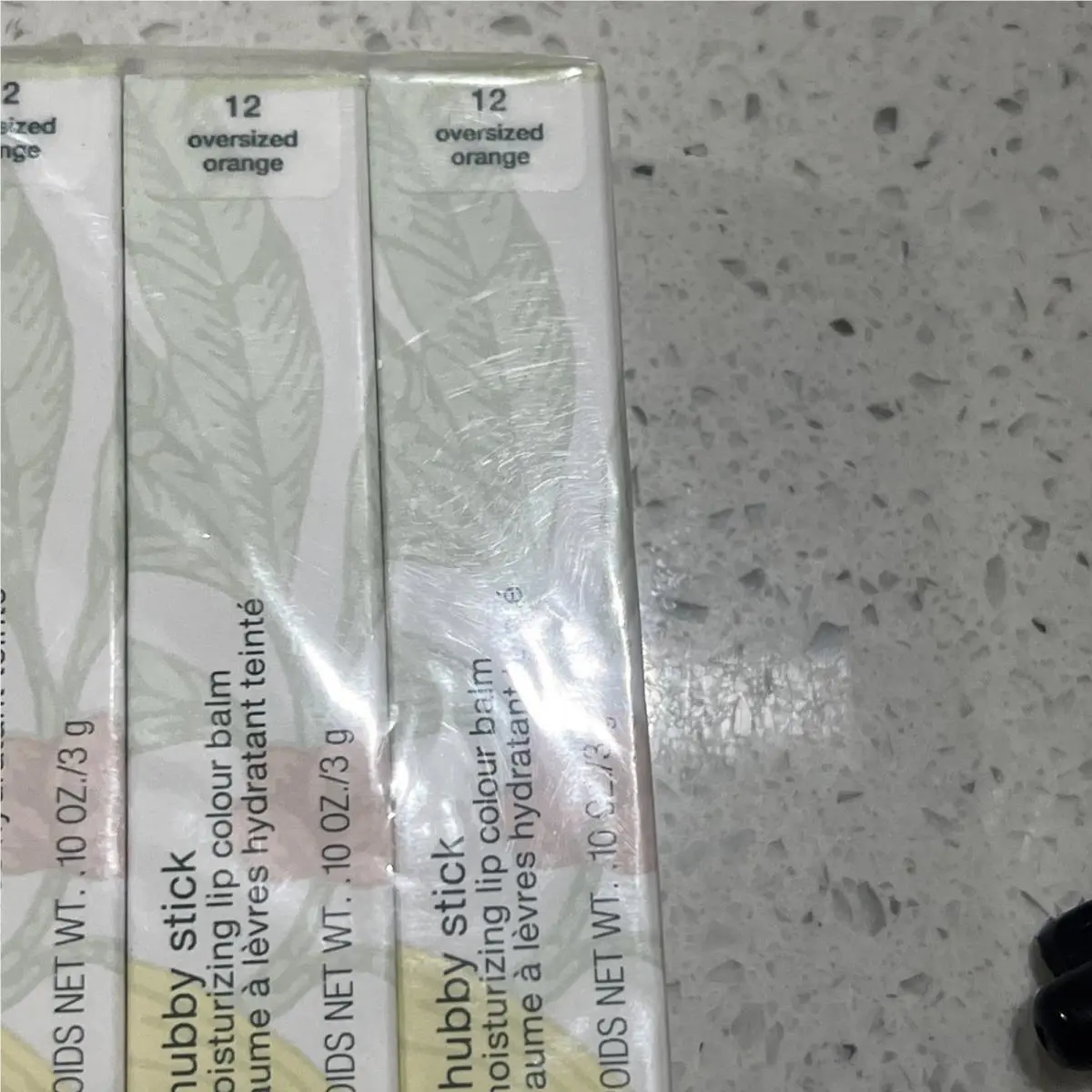 3x Clinique Chubby Stick Moisturizer Lip Colour Balm 12 Oversized Orange L2