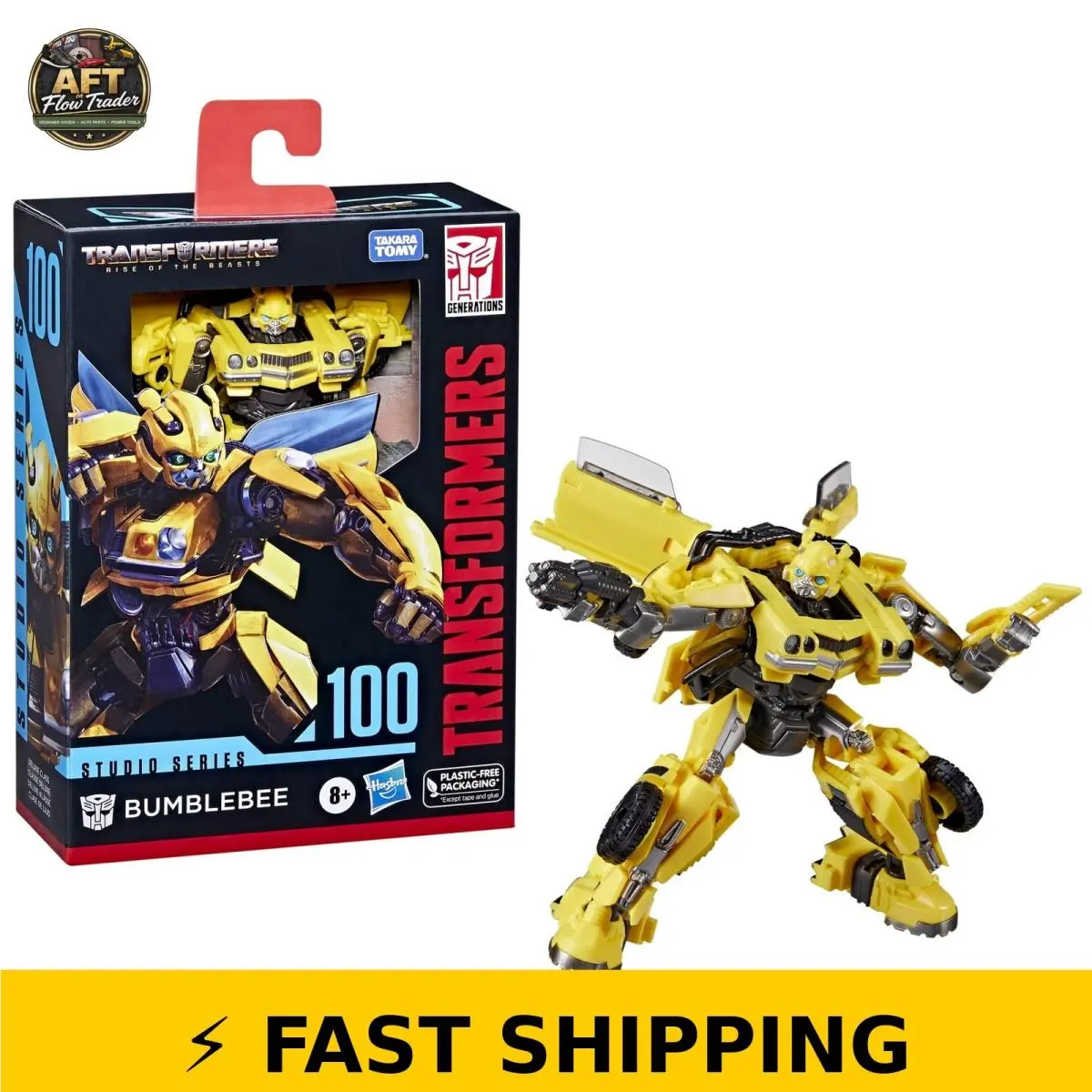 Transformers Bumblebee Action Figure 4.5” Kids Toy For Ages 8 and Up