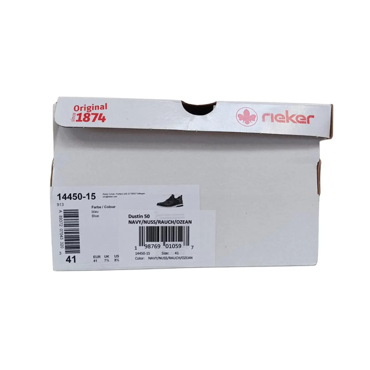Rieker shoes - Rieker Dustin 14450 - Dustin - Navy/Brown (UPC: 198769010597) 5