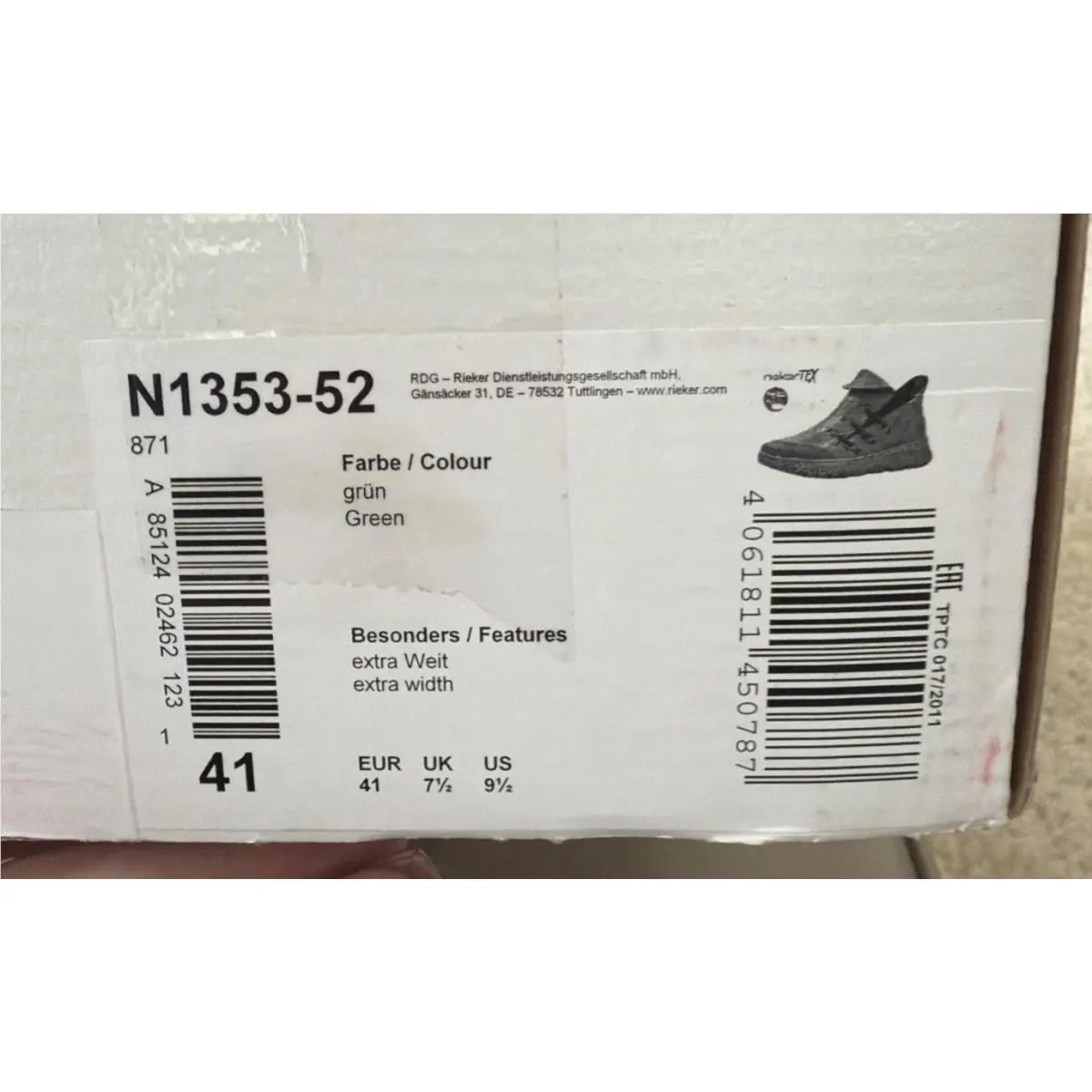 Rieker shoes - Rieker N1353 - Wine (UPC: 0198769051736) 3