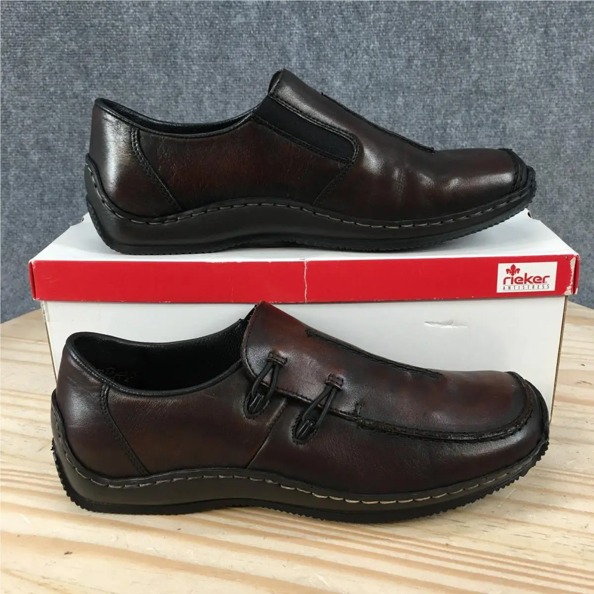 Rieker Celia Shoes Womens 39 Loafers Slip On Low Top Casual Comfort Brown