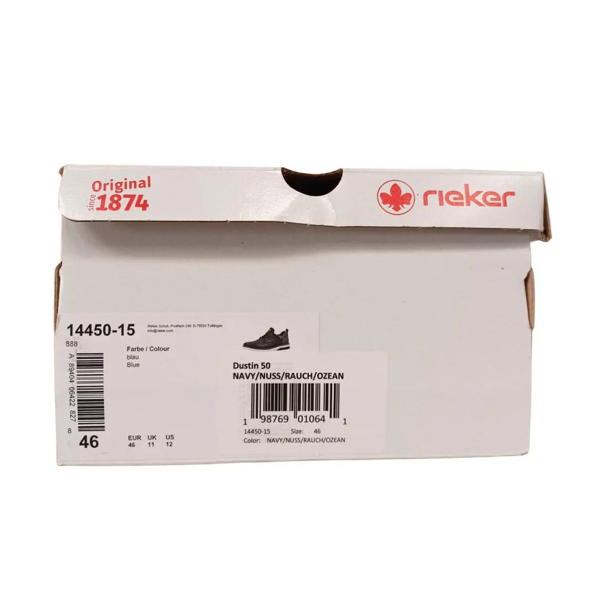 Rieker shoes - Rieker Dustin 14450 - Dustin - Navy/Brown (UPC: 198769010641) 5