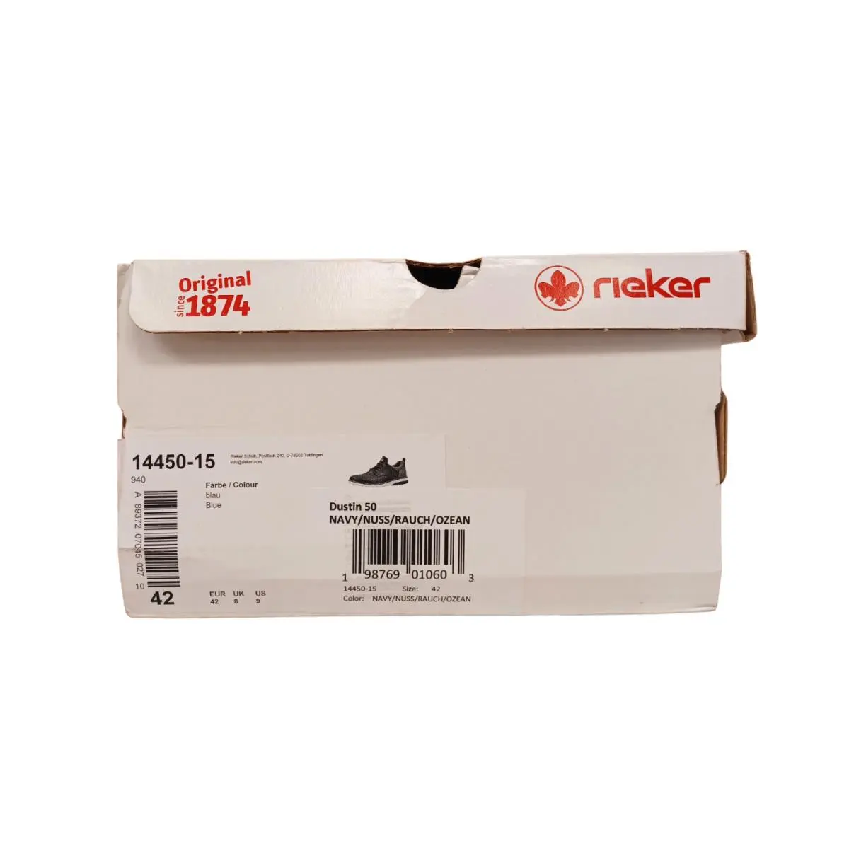 Rieker shoes - Rieker Dustin 14450 - Dustin - Navy/Brown (UPC: 198769010603) 5