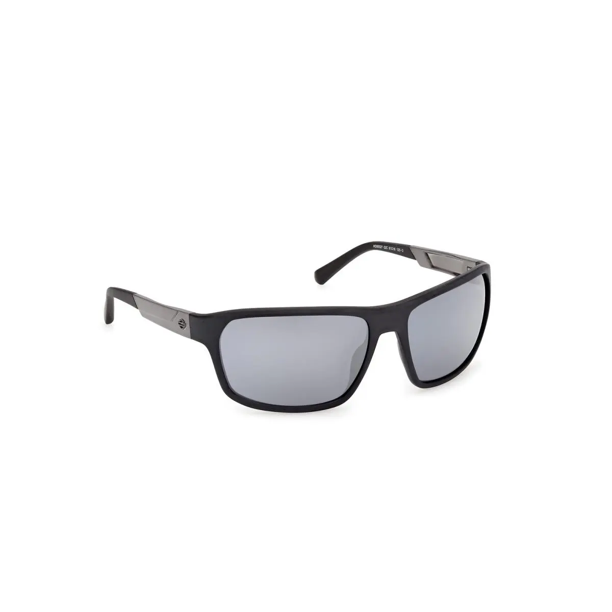 Harley Davidson HD00027 02C Acetate Mt Black Smoke Mirror 61 mm Men`s Sunglasses