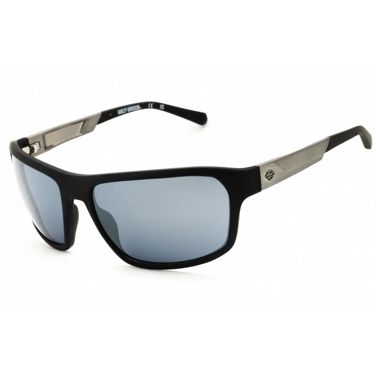 HD00027 02C Matte Black/smoke Mirror 61-16-125 Sunglasses by Harley Davidson