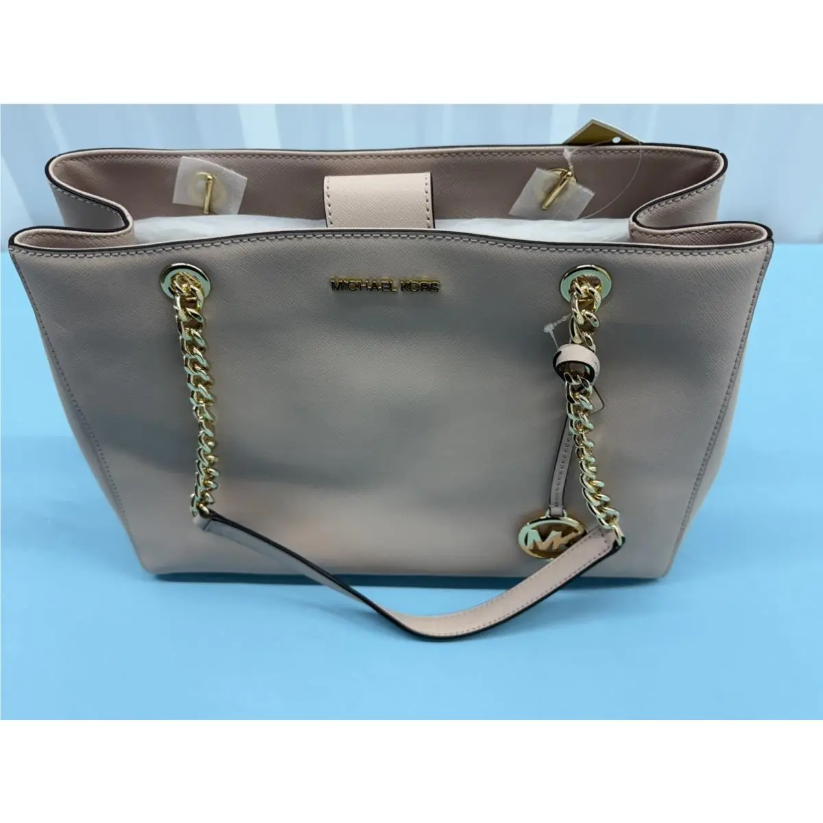 Michael Kors Susannah Large Leather Tote Soft Pink