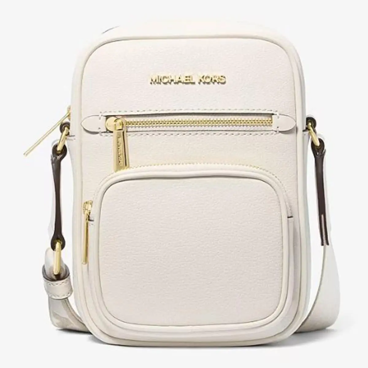 Michael Kors Outlet Medium-sized Jet Set Leather Shoulder Bag 35T4GTTC2L-Ltcream