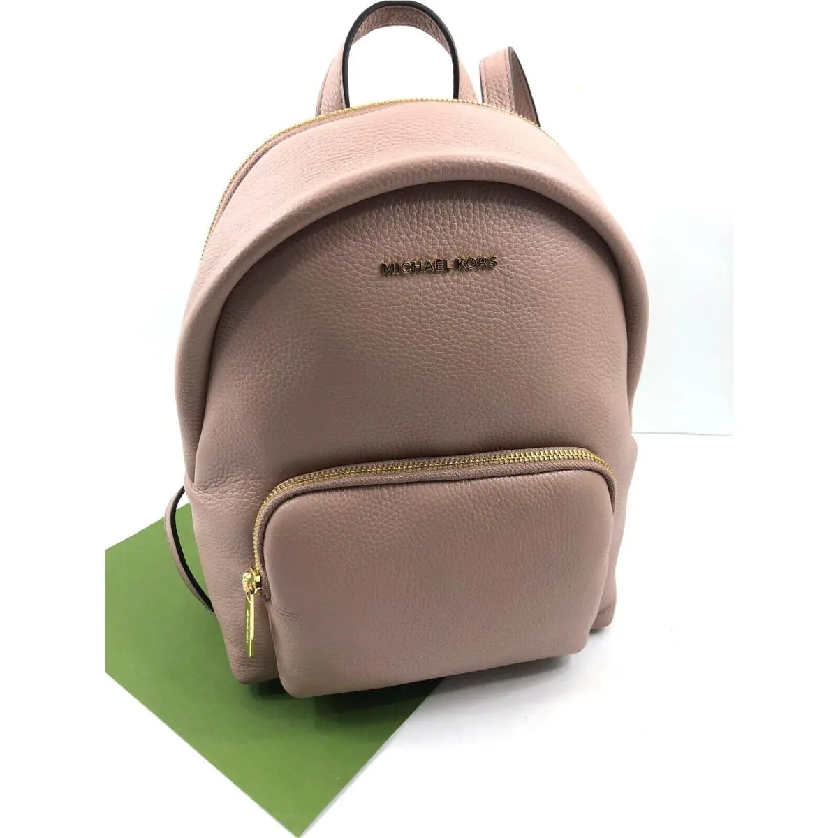 Michael Kors Women’s Erin Medium Pebbled Leather Backpack Fawn
