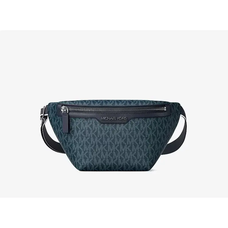 Michael Kors Logo Cooper Mini Belt Bag Fanny Pack Crossbody Men`s Unisex Admiral