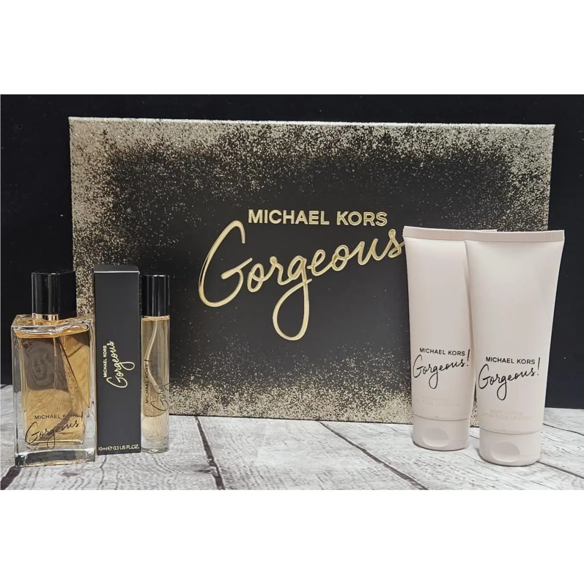 Michael Kors Gorgeous Shower Gel Body Lotion Eau De Parfum Set