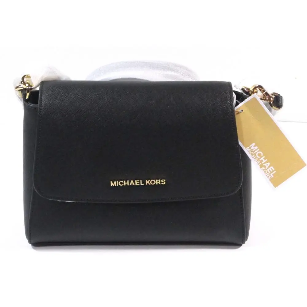 Sofia Small EW Satchel Black Leather Hand Bag Purse by Michael Kors
