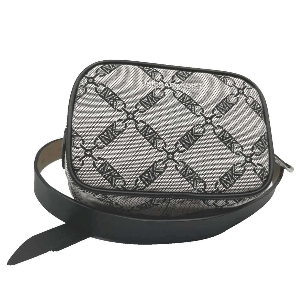 Michael Kors Women`s Logo Jacquard Fanny Pack Belt Bag - L / XL - Black