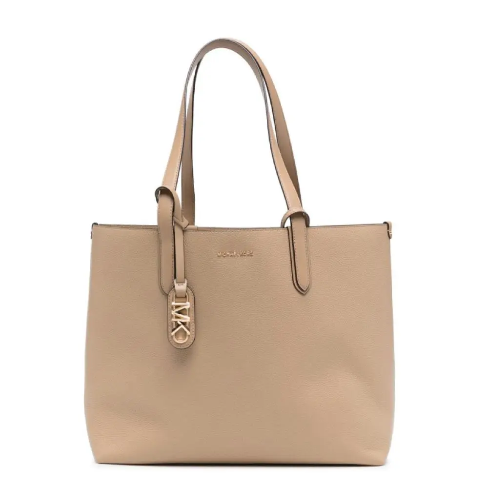 Michael Kors Women Eliza Xl Ew Reversible Tote Leather Bag Camel OS