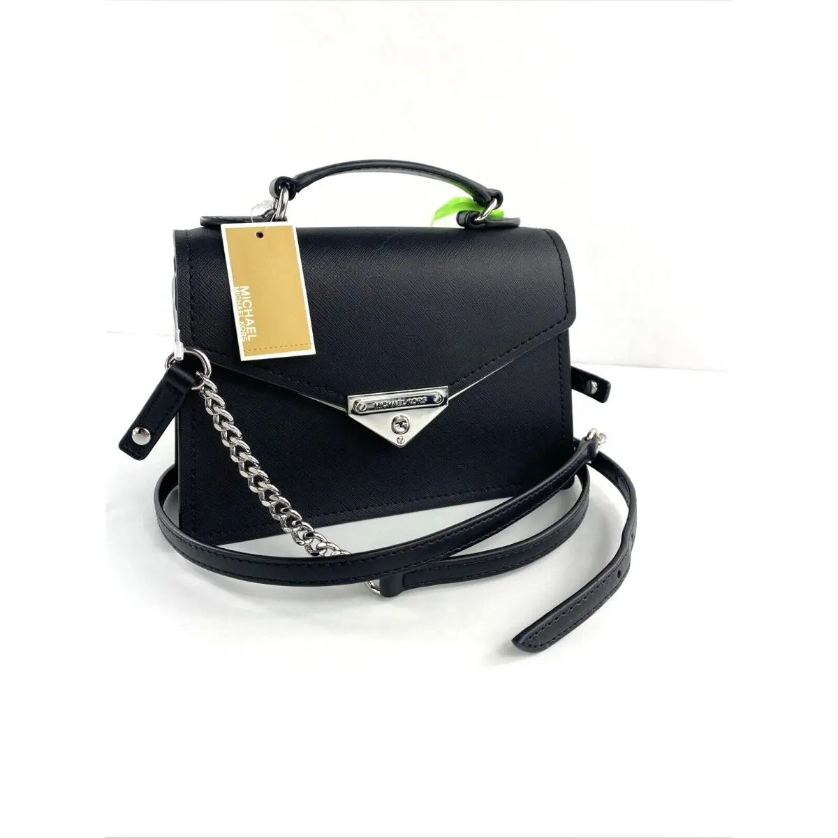 Grace Top Handle Crossbody Bag Black Leather Small B2C by Michael Kors