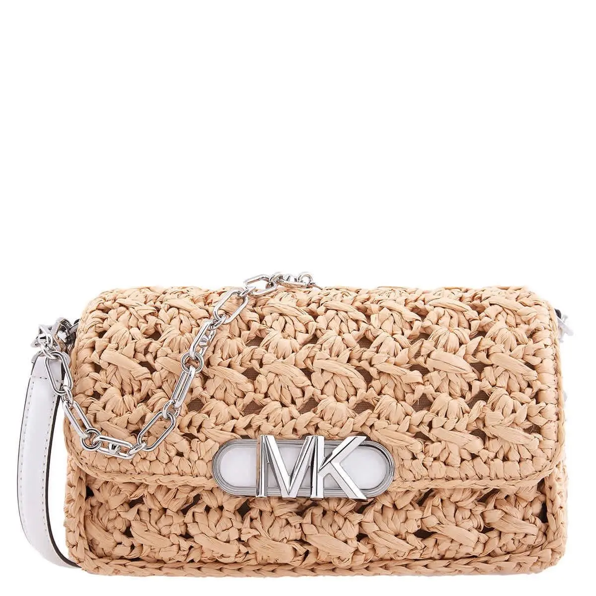 Kors Parker Medium Woven Raffia Shoulder Bag 30S3S7PC2W-884