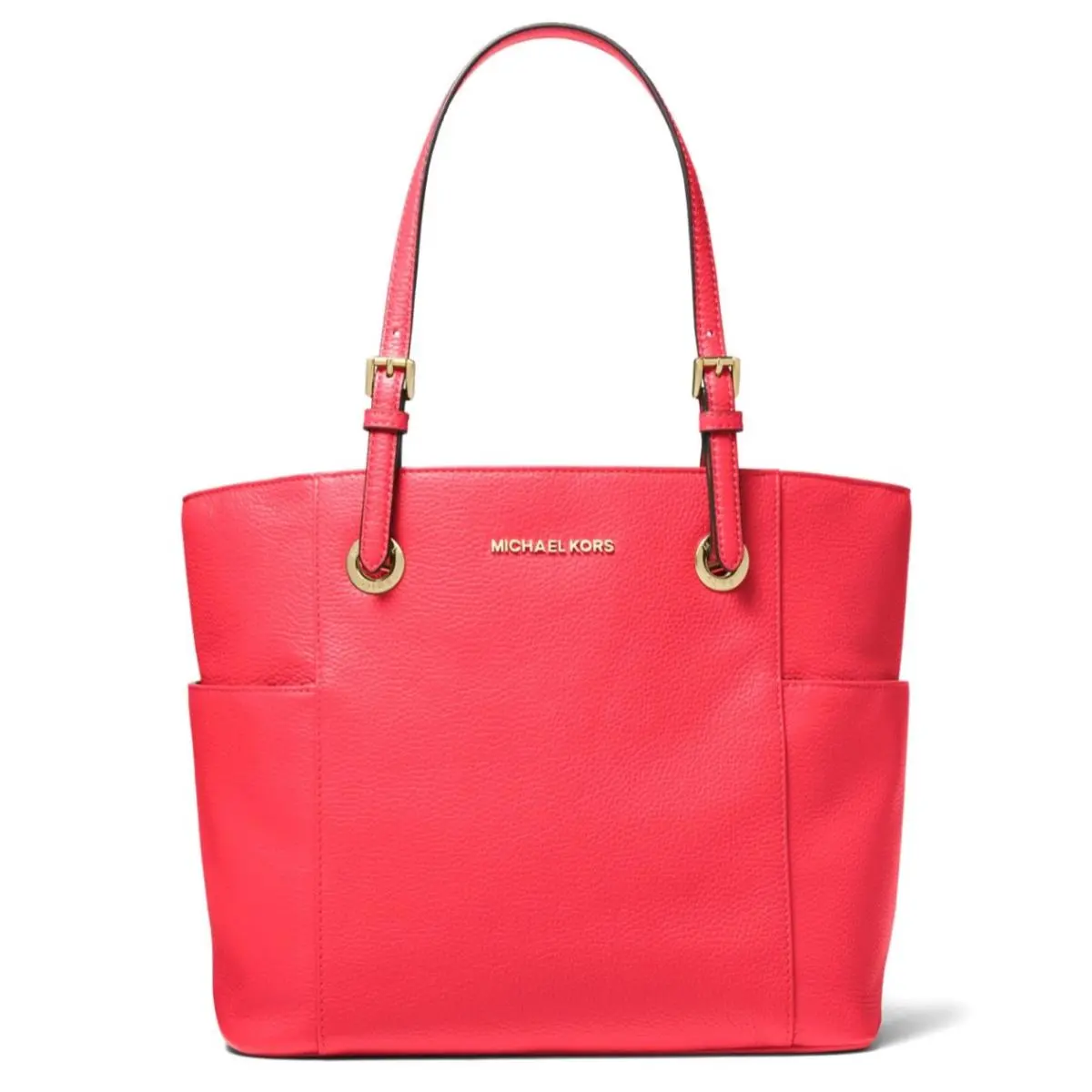 Michael Kors Medium Pebbled Leather Tote Bag Coral Reef 38H9CTTT6L