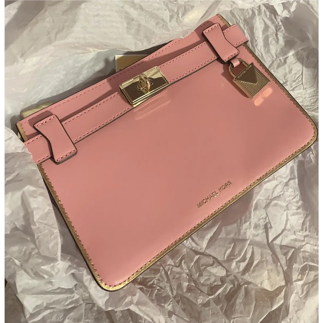 Michael Kors Tatiana Small Leather Crossbody Bag 32T9LT0C5L