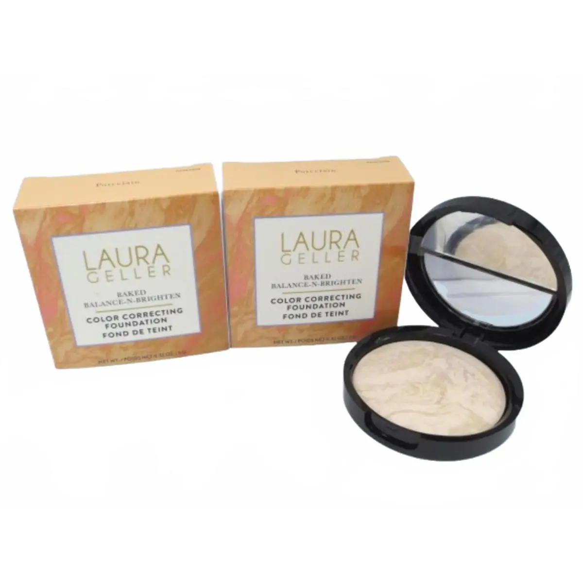 Baked Balance-n-brighten Color Correcting Foundation Porcelain 2PC by Laura Geller