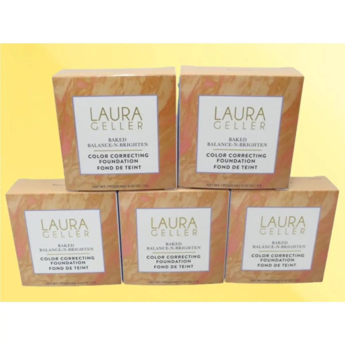 Baked Balance-n-brighten Color Correcting Foundation Porcelain 5PCS by Laura Geller