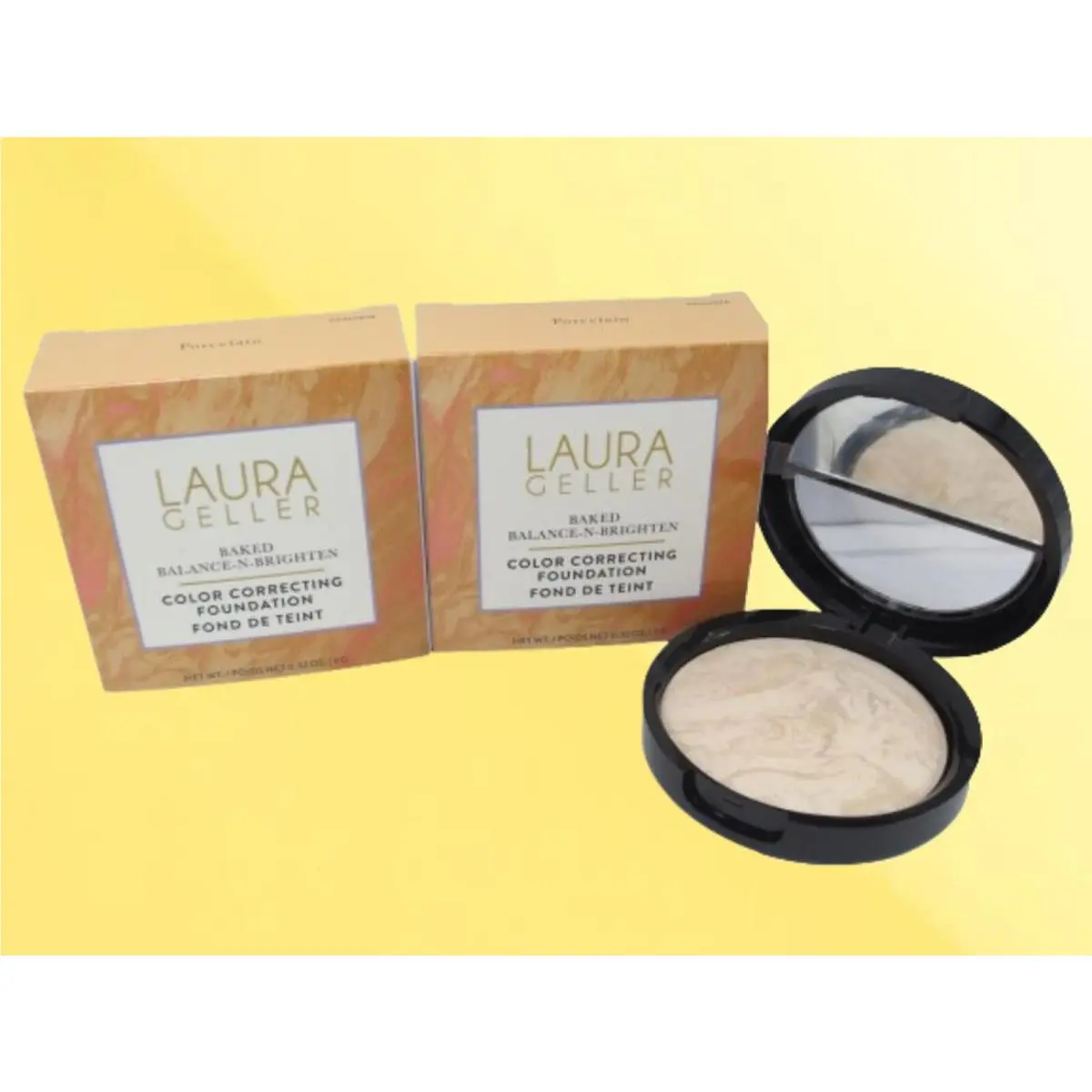 Baked Balance-n-brighten Color Correcting Foundation Porcelain 2PCS by Laura Geller