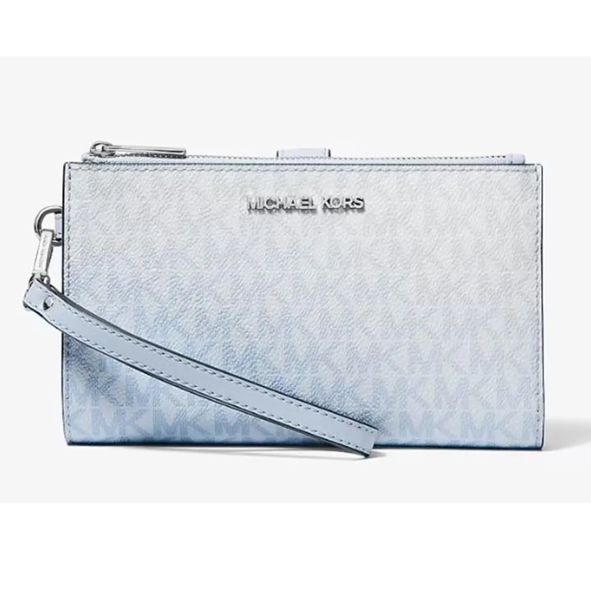 Michael Kors Outlet Large Jet Set Ombre Signature Logo Wristlet 35F5STVW3B-Pale