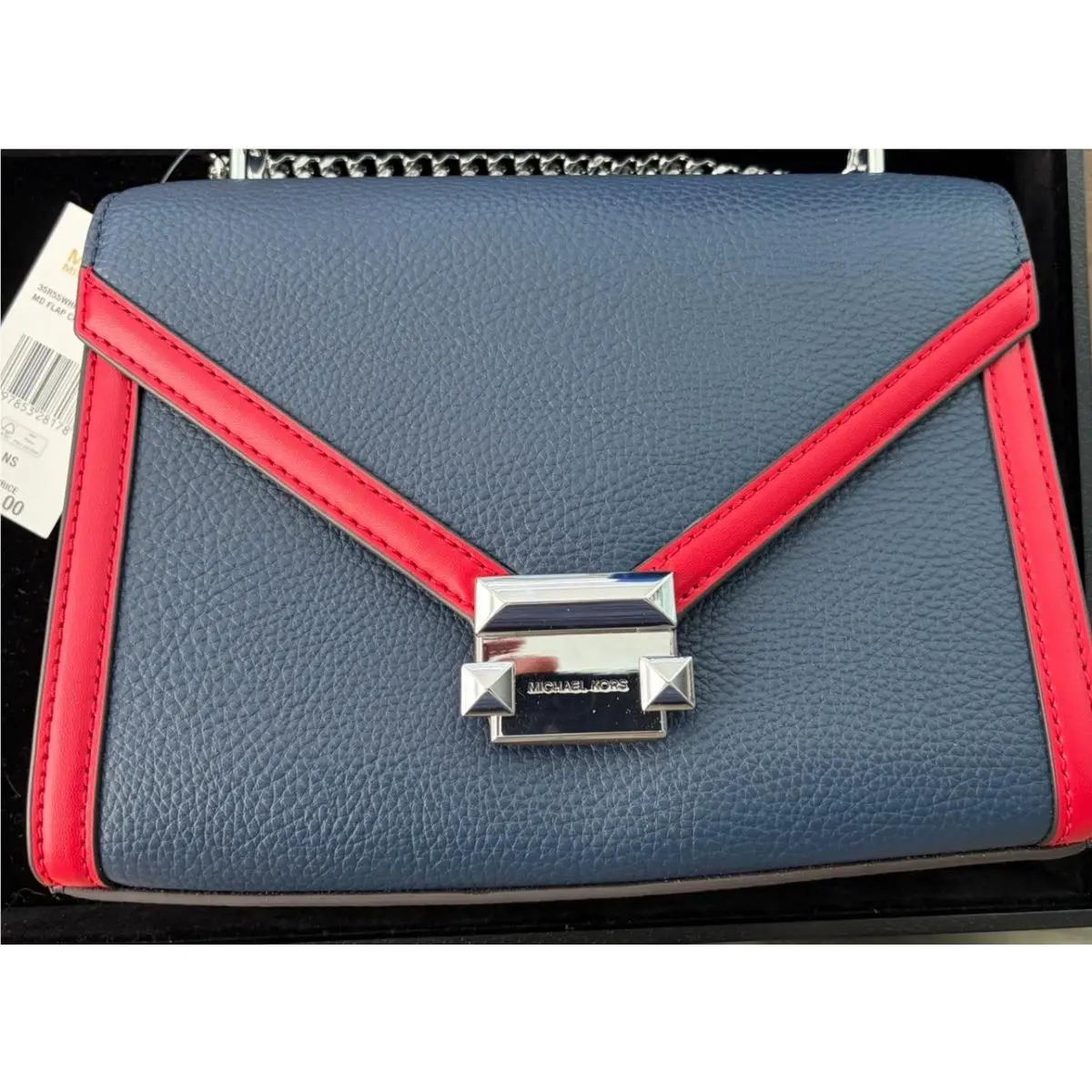 Michael Kors Whitney Handbag Navy/red 35R5SWHF6L