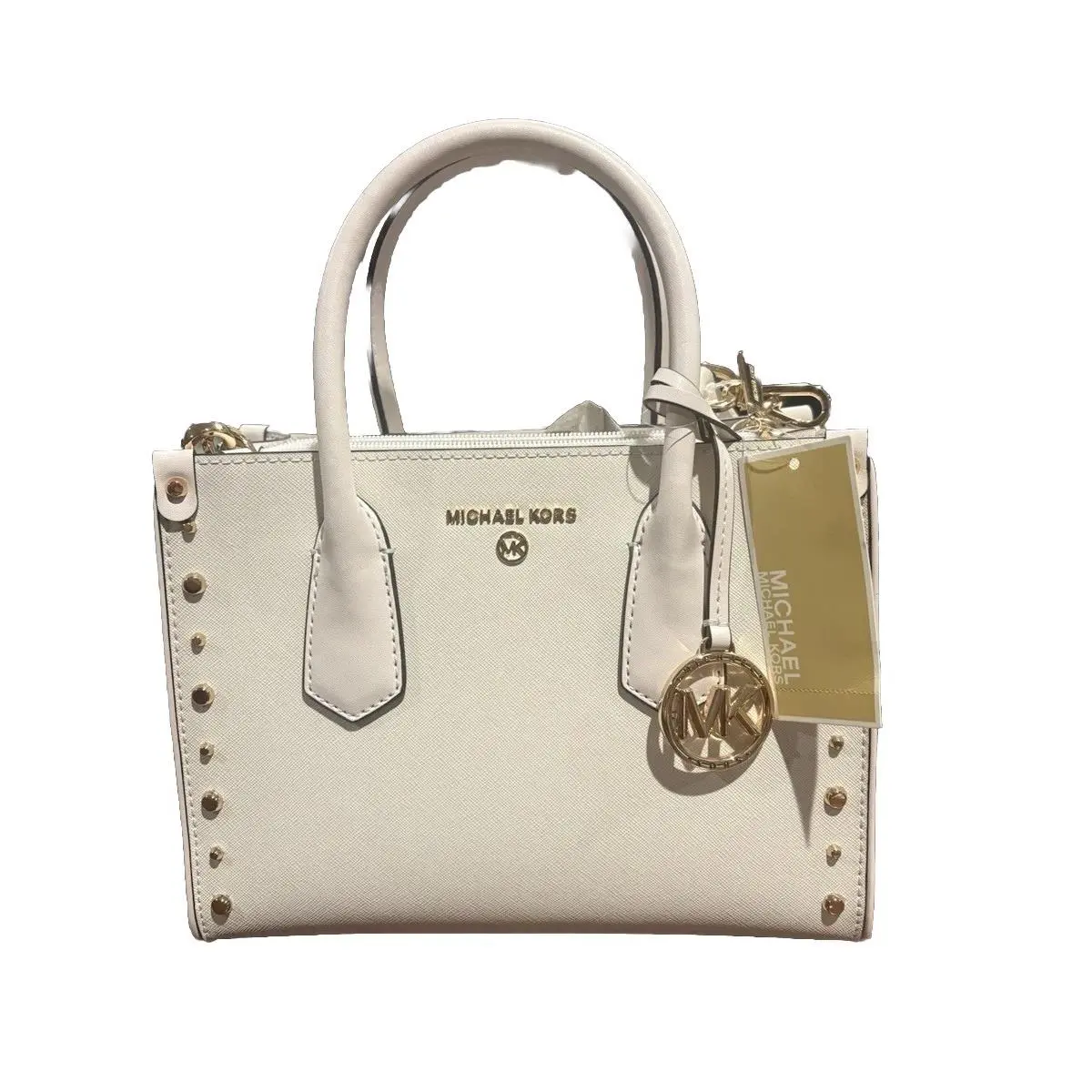 Michael Kors Maple Optic White Women Leather Satchel