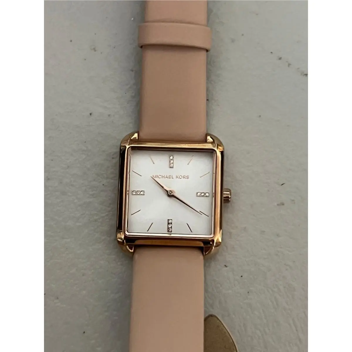 MK2826 Drew Three-hand Blush Pink Leather Double Wrap Women`s Watch by Michael Kors