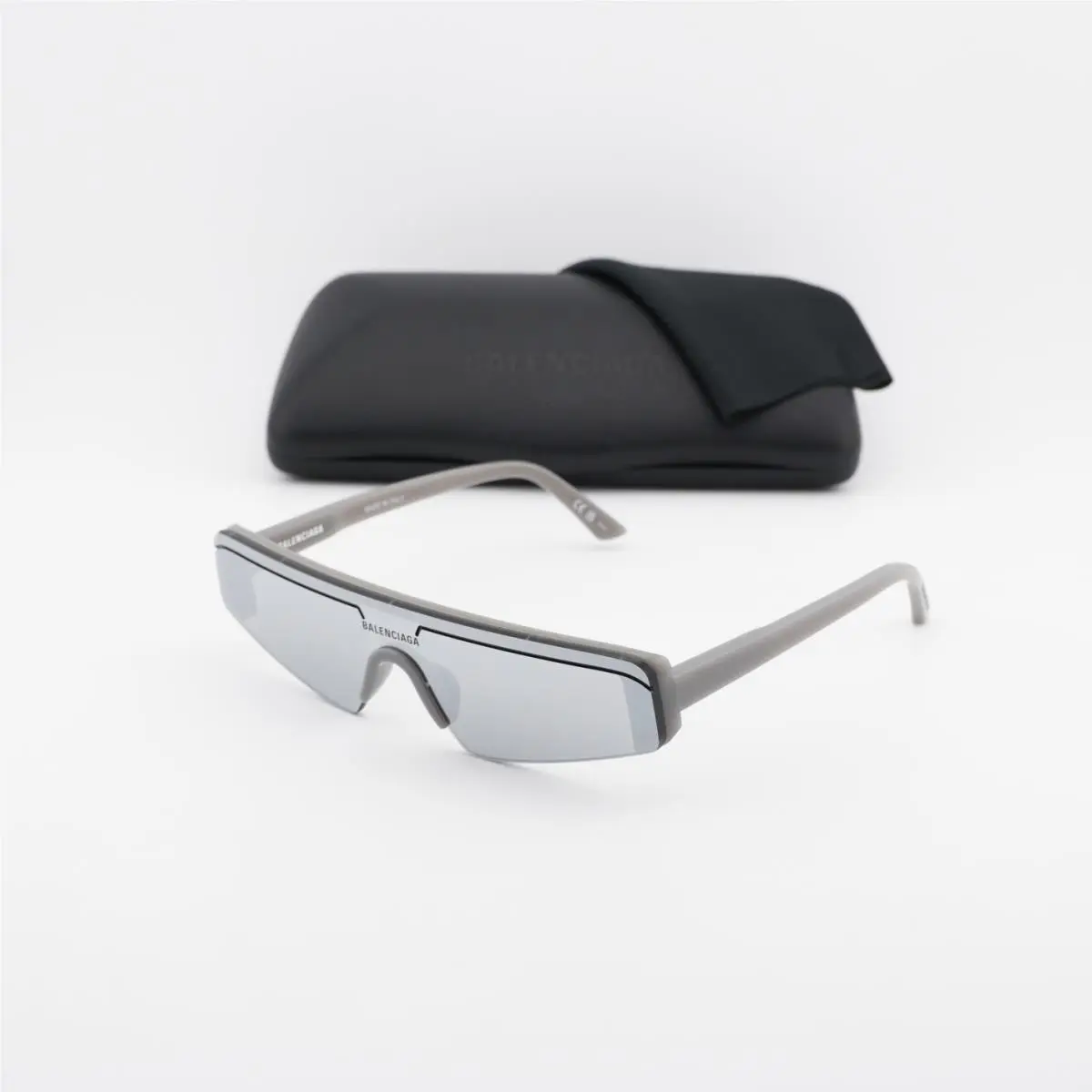 Balenciaga BB0003S 011 Grey/silver Mirror 99-1-140 Sunglasses