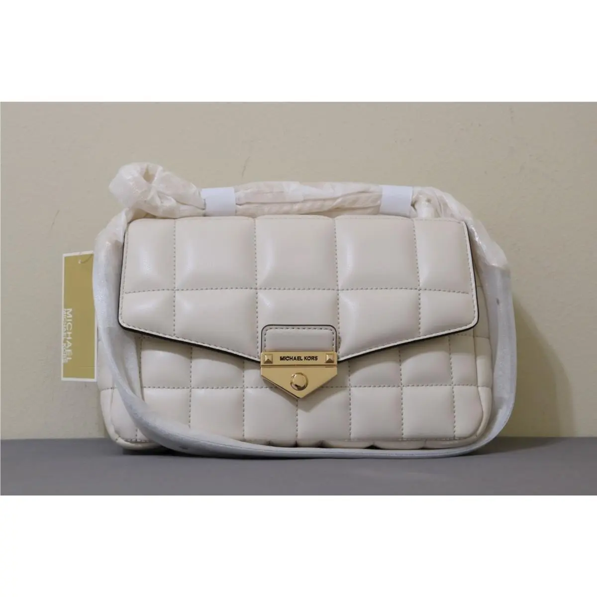 Michael Kors Women Soho Large Quilted Shoulder Bag