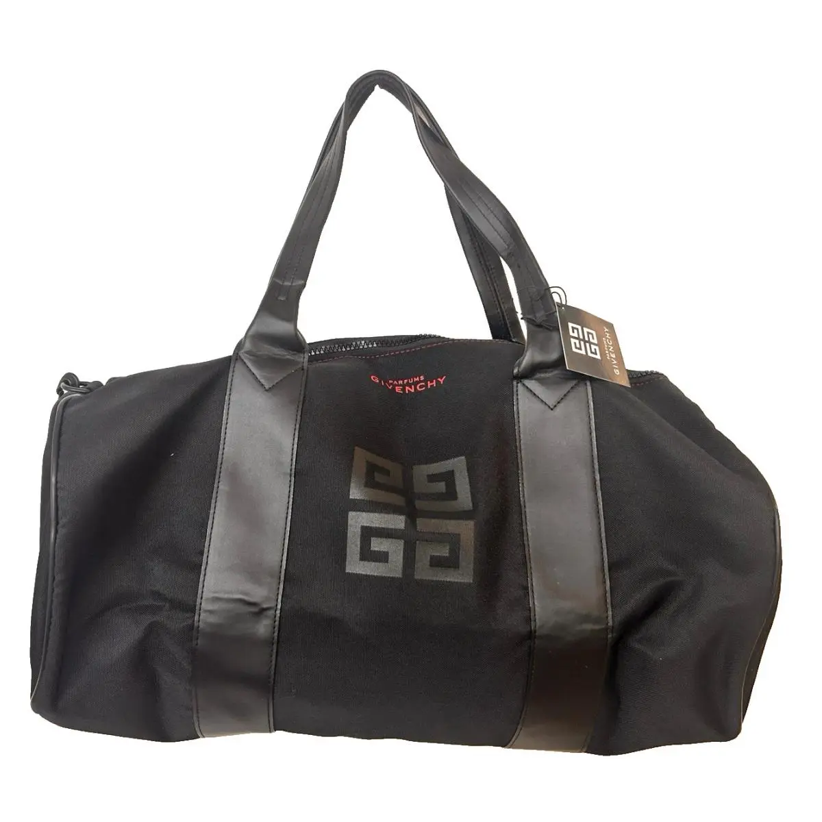 Givenchy Perfume Play Sport Promotion Gym Duffel Bag Black Fabric Interior Red