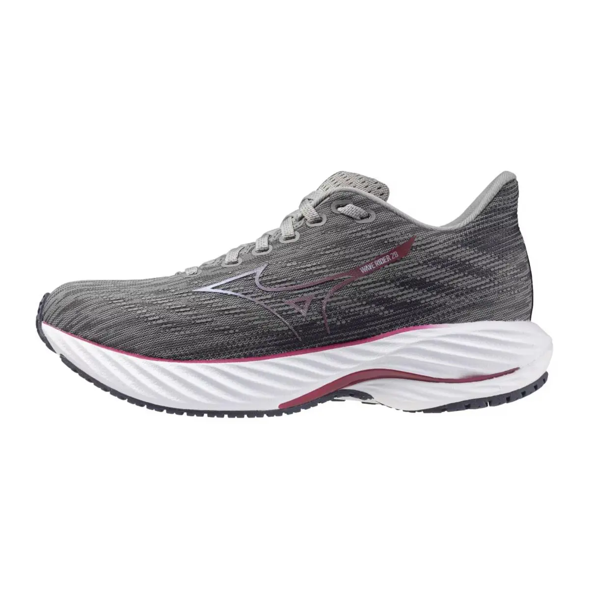 Mizuno Wave Rider 28 Ultimate Grey / Cosmo Chrome J1GD240324 Women`s Size 8