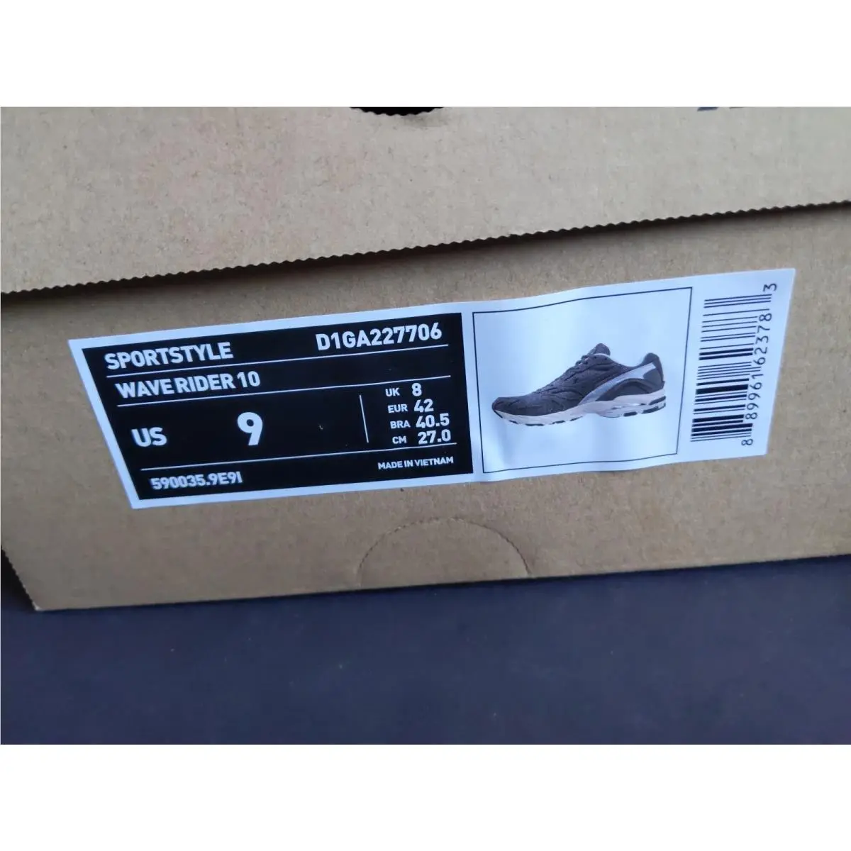 Mizuno shoes - Mizuno Wave Rider 10 - Wave Rider - D1GA227706 - Gray 15