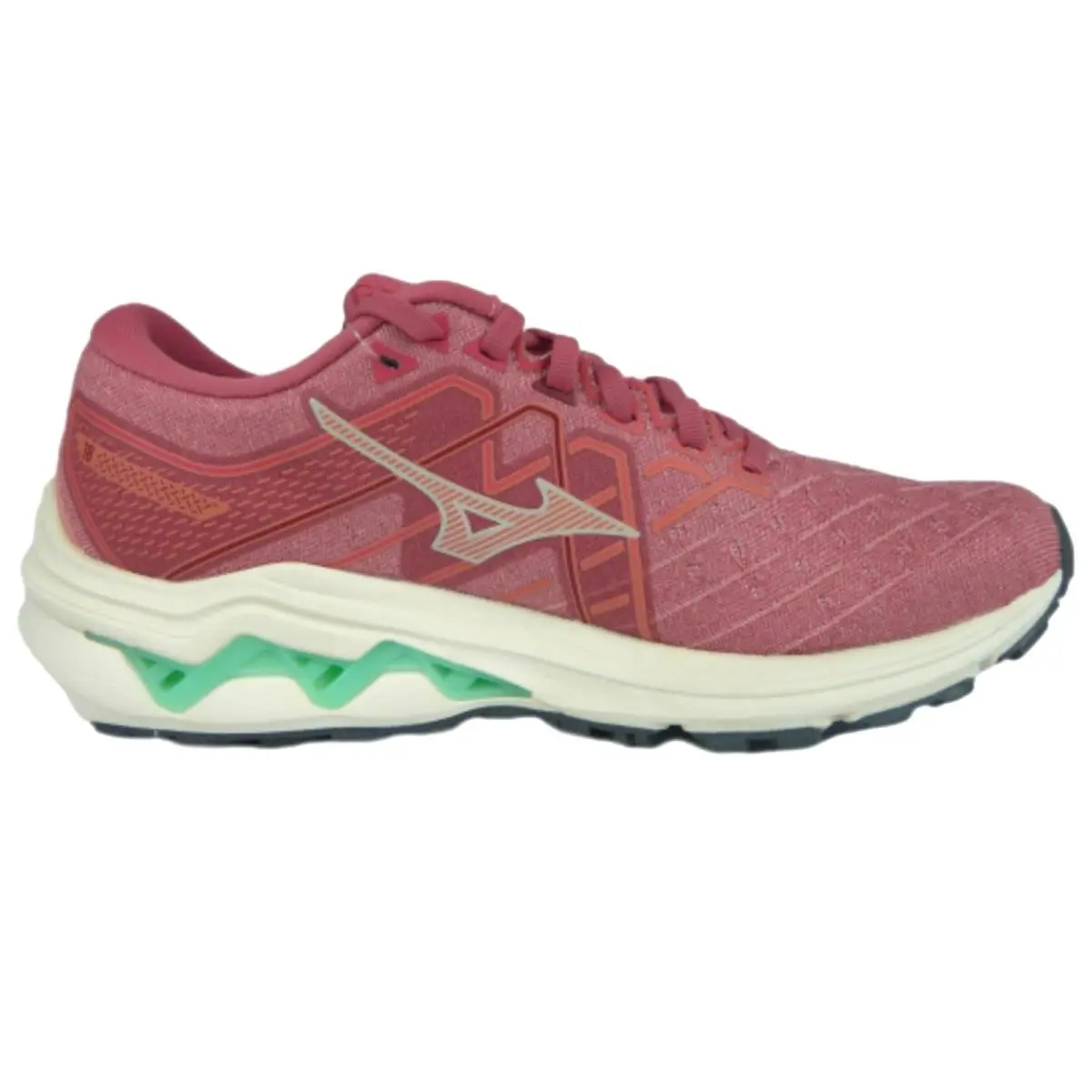 Mizuno Wave Inspire 18 Women`s Running Shoe Rosette Snow White US 7.5 Medium - Multi