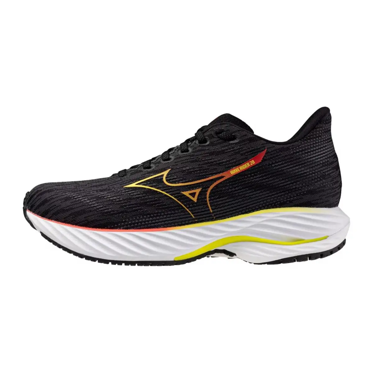 Mizuno Wave Rider 28 Black / Evening Primrose J1GD240377 Women`s Size 6 Medium